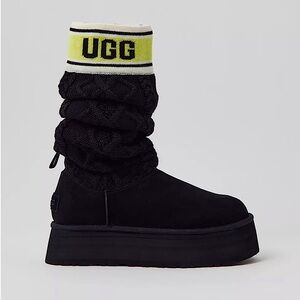 Ugg Sweater Letter Boots